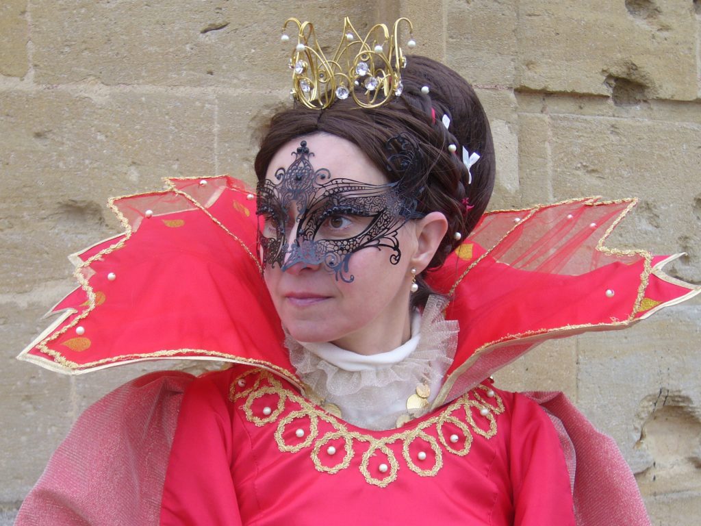 Détail tête pour le carnaval vénitien de Longwy