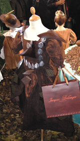 Salon du chocolat Vaux le Vicomte costume de fille chocolaté
