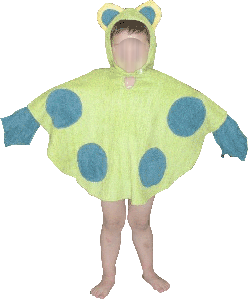 Drap de bain déguisement grenouille