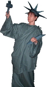 Costume de statue de la liberté